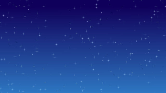 Starry Night Sky with Gradient Blue Background stock photo