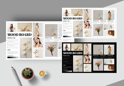 Clean Moodboard Layout