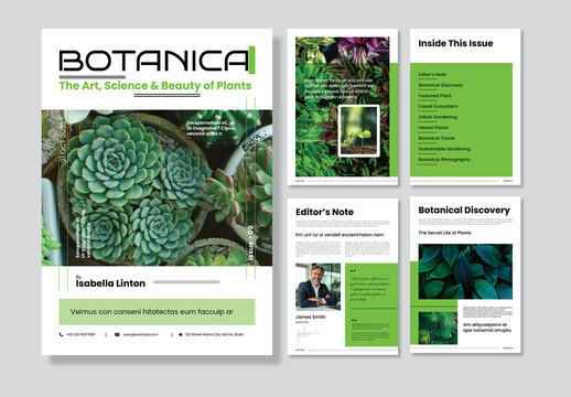 Modern Botanical Magazine Layout