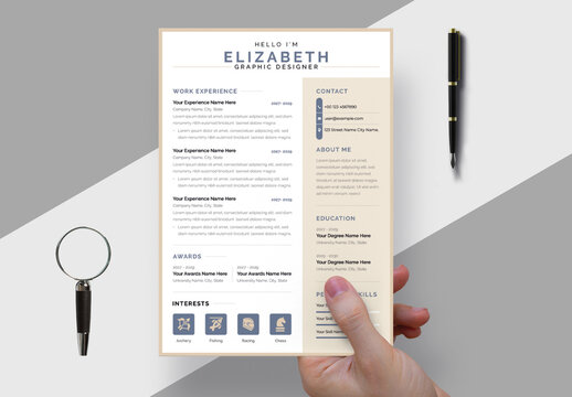 Resume Template Layout