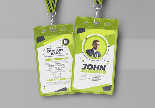 Simple Business Office ID Card Design