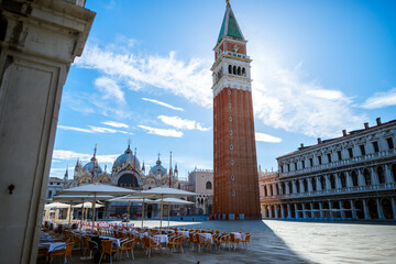St mark's square and bell tower in venice © Ruslan Bolgov