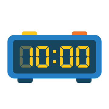 Digital clock timer icon vector illustration