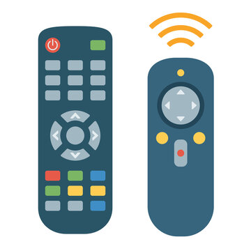 Remote control and smart remote controllers vector illustration