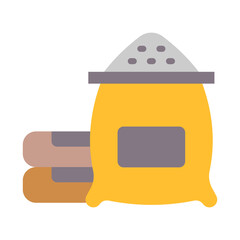 Fototapeta premium Concrete Icon - Flat Color