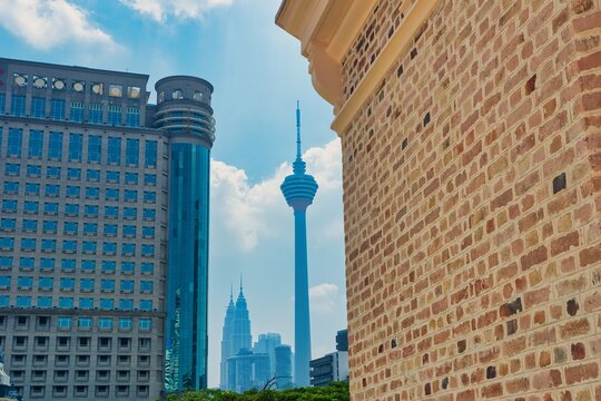 

KUALA LUMPUR, MALAYSIA - AUGUST 22, 2026: The iconic Sultan Abdul Samad Building, one of Kuala Lumpur's most recognisable heritage sites facing Dataran Merdeka. On a hot sunny day during wet season.