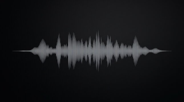 Abstract waveform visualization on a dark background representing sound or audio analysis