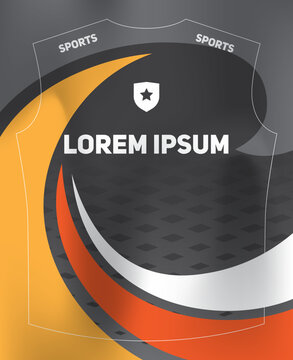 Dynamic Sports Jersey Template with Bold Geometric Shapes and Modern Athletic Style