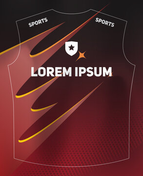 Dynamic Sports Jersey Template with Bold Geometric Shapes and Modern Athletic Style