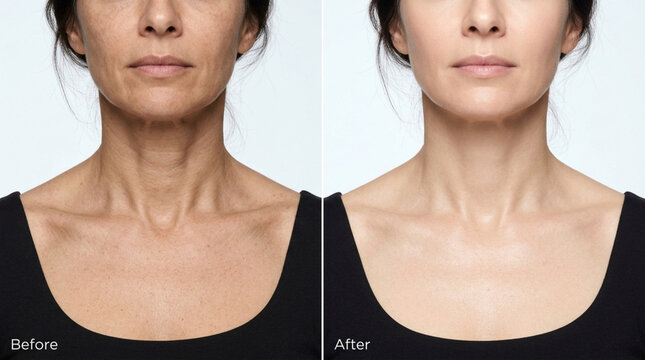 Neck Rejuvenation Before and After: Wrinkles to Smooth Skin
