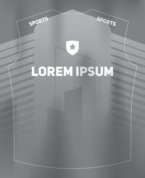Dynamic Sports Jersey Template with Bold Geometric Shapes and Modern Athletic Style