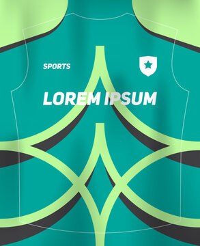 Dynamic Sports Jersey Template with Bold Geometric Shapes and Modern Athletic Style