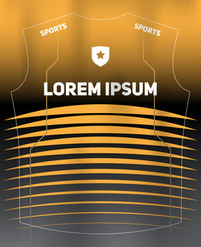 Dynamic Sports Jersey Template with Bold Geometric Shapes and Modern Athletic Style
