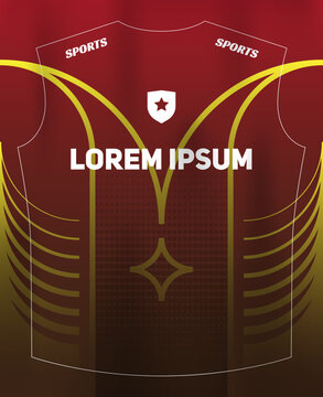 Dynamic Sports Jersey Template with Bold Geometric Shapes and Modern Athletic Style