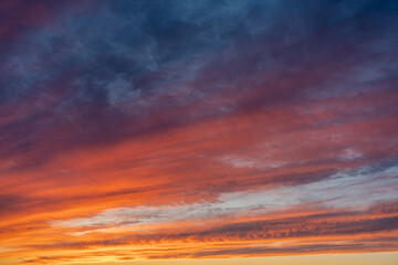 Fototapeta premium red sky with clouds