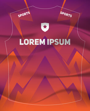 Dynamic Sports Jersey Template with Bold Geometric Shapes and Modern Athletic Style