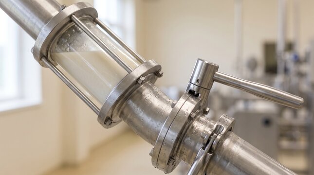 Gelatinized starch transfers through sanitary piping