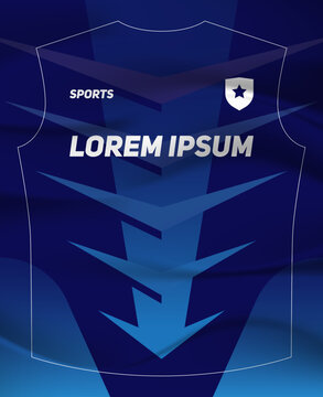 Dynamic Sports Jersey Template with Bold Geometric Shapes and Modern Athletic Style