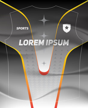 Dynamic Sports Jersey Template with Bold Geometric Shapes and Modern Athletic Style