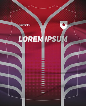 Dynamic Sports Jersey Template with Bold Geometric Shapes and Modern Athletic Style