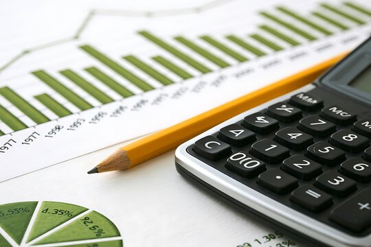 business chart showing financial success at the stock market
