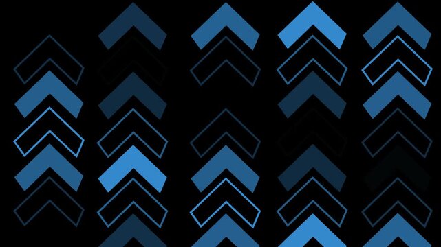 Abstract seamless pattern of turquoise chevron arrows modern geometric design with repeating shapes animation