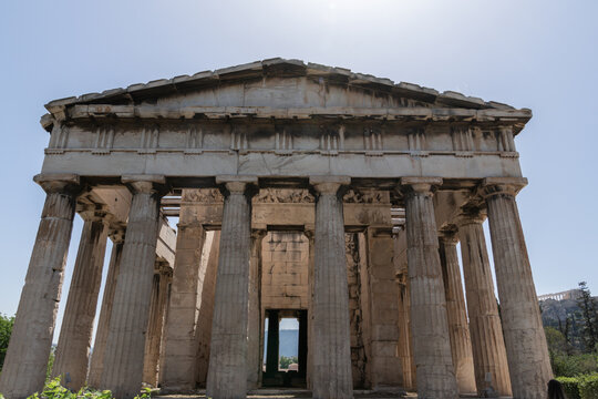 Temple Hephaestus Ancient Agora Athens Greece Travel Tourism Landmark Historic Architecture