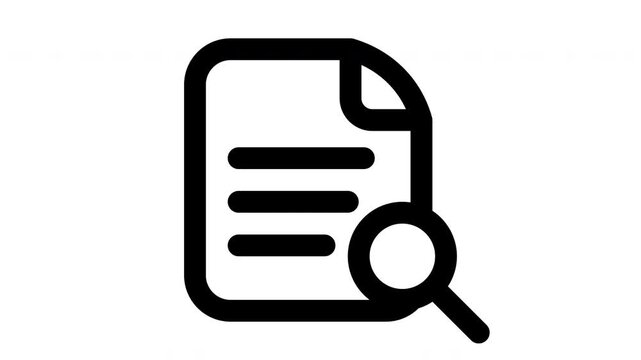 case study animated Line Icons Premium 4K, Modern Minimal Outline Motion Graphics Collection