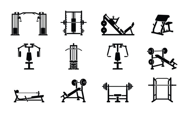 Gym Icons Set