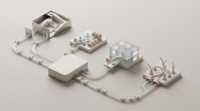 Miniature fluidic system with interconnected modules and clear tubing