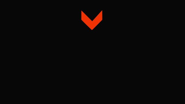 down arrow for road direction swipe up pointing video footage. Up arrow isolated colorful arrow icon concept Up to Down  ..Arrow sign animated on black background. 4k video,