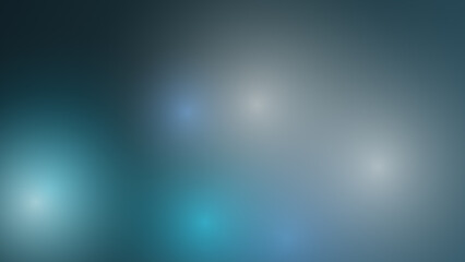 Fototapeta premium Teal and Gray Gradient with Bright Light Bokeh Accents