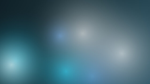Teal and Gray Gradient with Bright Light Bokeh Accents