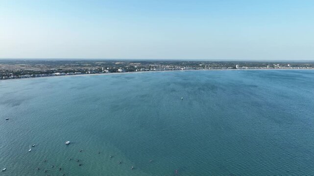 baie et plage de la Baule en Loire-Atlantique
