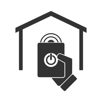 Automatic garage door system icon isolated on transparent background