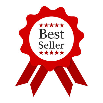Best seller badge icon isolated on transparent background