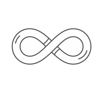 Infinity symbol line art