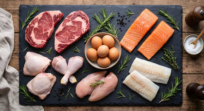 Assorted Raw Protein Sources