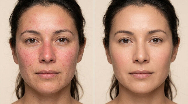 Rosacea Before and After Treatment: Skin Transformation Comparison