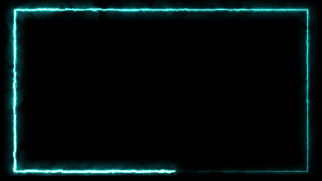 Neon Light screen LOOP abstract background  looped animation - seamless background looped animation fluorescent ultraviolet light 4k glowing line Abstract background web neon box pattern LED 