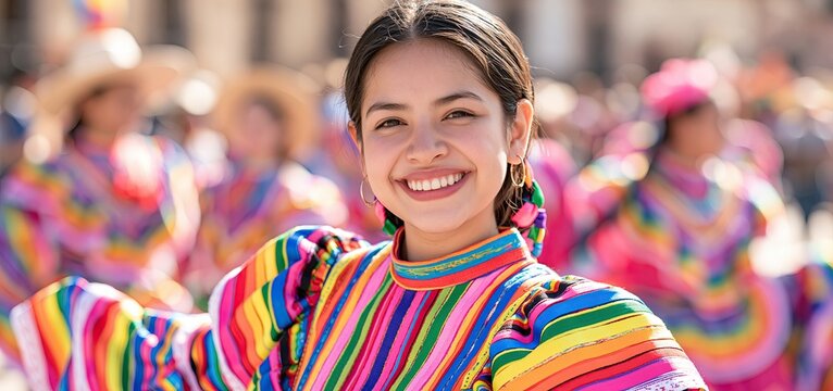 At a vibrant rural festival, folk dancers showcase traditional costumes and energetic movements celebrating cultural heritage.