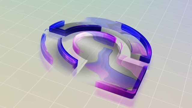Clean Futuristic 3D Logo Reveal