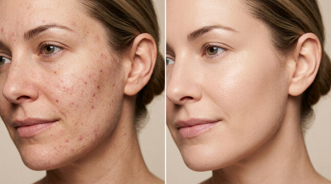 Before and After Skincare Transformation: Acne to Clear Complexion