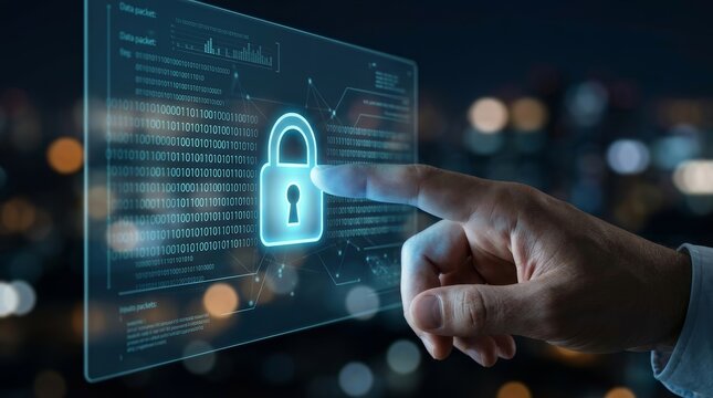 Implement internet network security and encryption to safeguard sensitive information from cyberattacks.