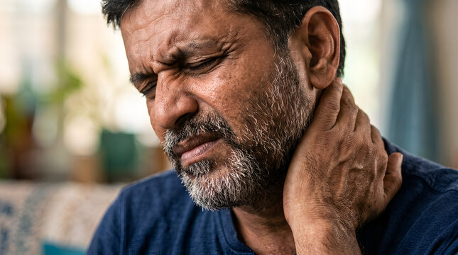 Indian man neck disease