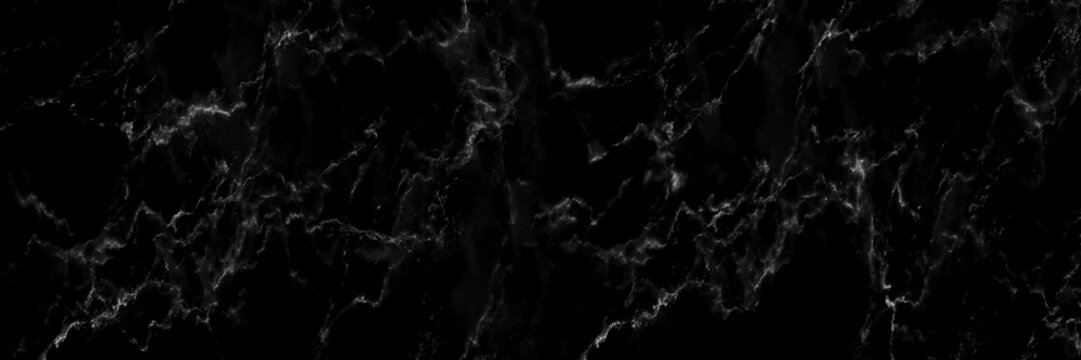horizontal elegant black marble texture for pattern and background.