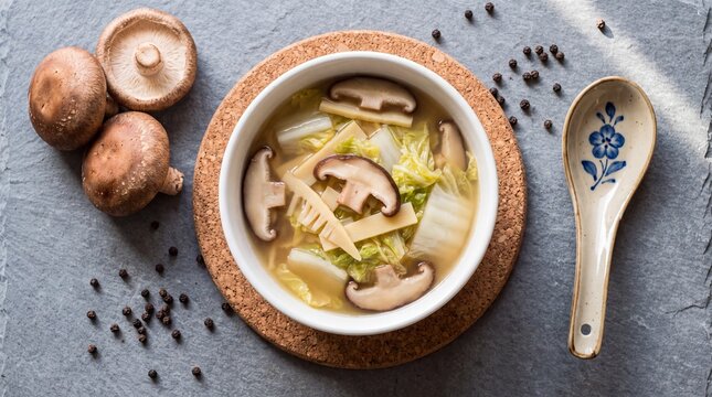 Braised Cabbage with shiitake mushroom and peppers, Chinese vegetarian food festival