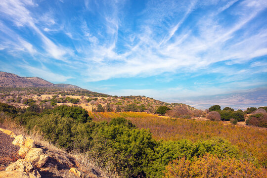 Hills near the Sea of Galilee, Israel