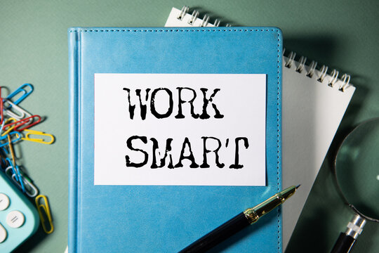 WORK SMART text on paper