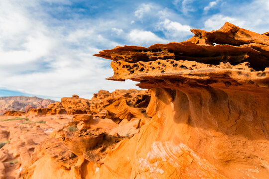 USA, Nevada, Little Finland, sandstone rock formations
